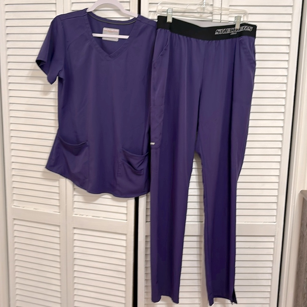 EUC sketcher cargo scrub pant and top
